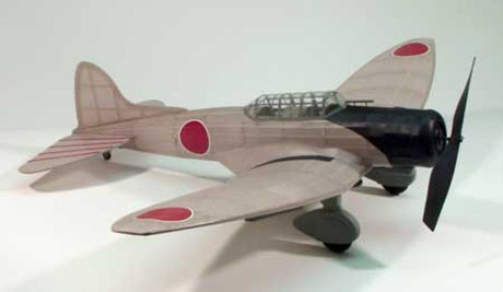 30-inch balsa wood glider, Type 99 Val, designed for stable flight and easy assembly, ideal for all ages.