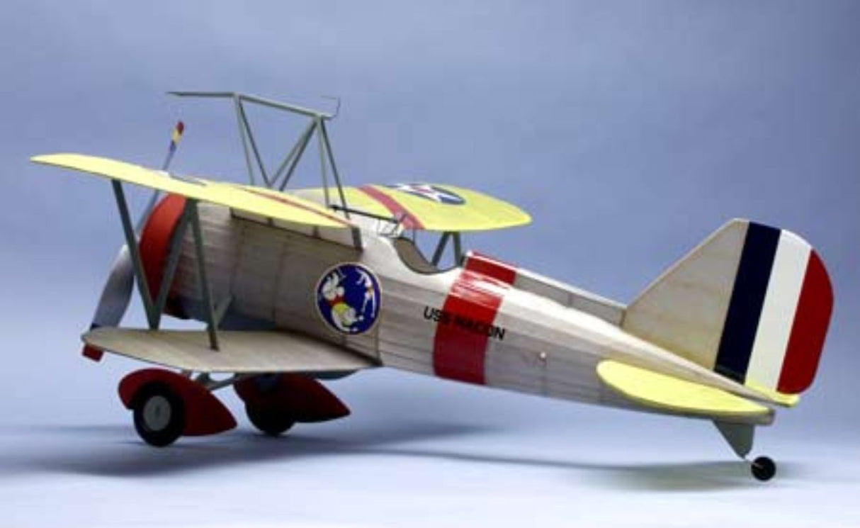 30-inch Balsa Glider model of Curtis F9C-2 Sparrowhawk with precision laser cut parts and colorful decals.