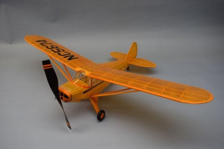 Balsa Glider 30" J4-E Cub Coupe model kit featuring precision laser-cut parts, lightweight balsa wood, and easy assembly.