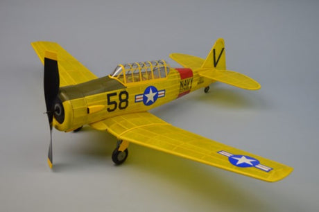 30-inch Balsa Glider AT-6 Texan model kit with vibrant decals and precision laser-cut balsa wood parts for easy assembly.