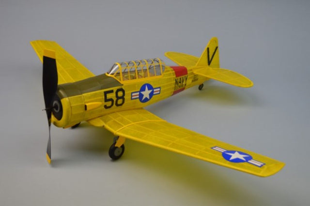 30-inch Balsa Glider AT-6 Texan model kit with vibrant decals and precision laser-cut balsa wood parts for easy assembly.