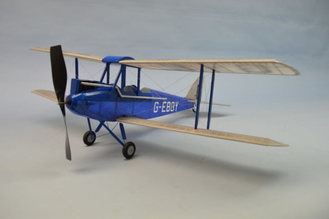 30-inch balsa wood glider modeled after the Gipsy Moth, perfect for outdoor fun and learning about aerodynamics.