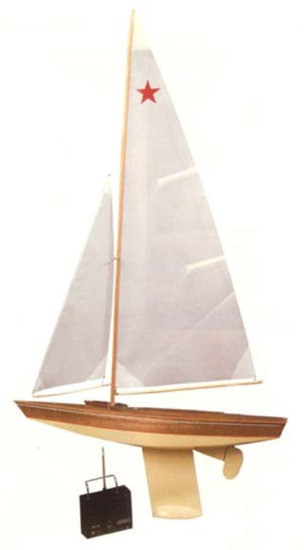 30-inch wooden model sailboat kit featuring intricate details, perfect for DIY enthusiasts and home decor.