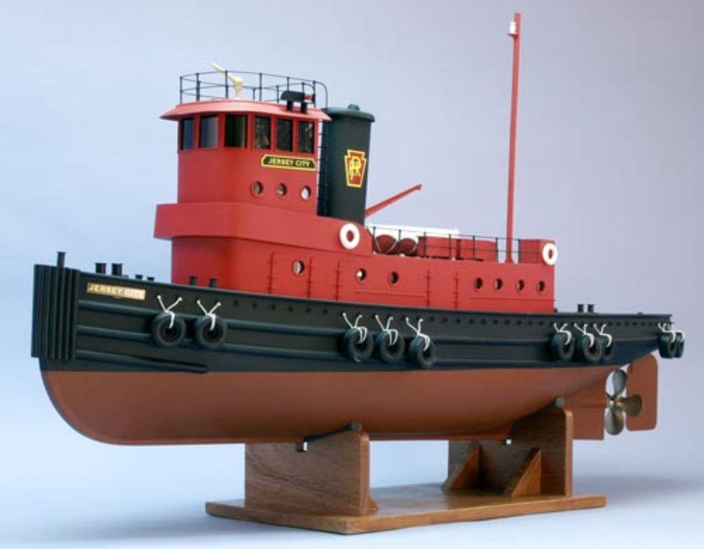 36-inch Wooden Ship Kit of the New Jersey City, ideal for model building enthusiasts and educational projects.