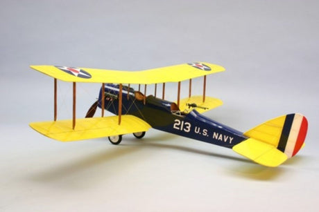 Stunning 35-inch balsa wood DH-4 Bi-plane model, ideal for novice and experienced RC aviation enthusiasts.