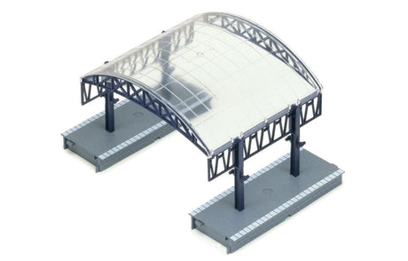 Hornby Station Over Roof Kit (197mm) enhances model railways with a stylish, easy-to-install seven-part assembly.