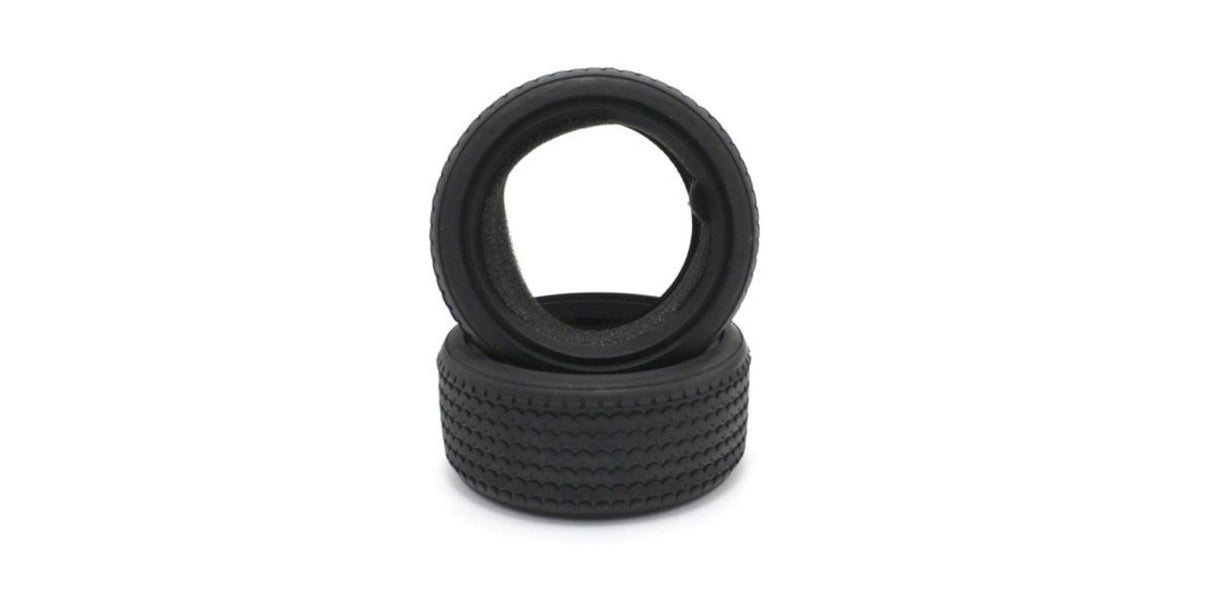 Kyosho 1/10 Vintage Radial Tyre Medium set of 2, offering exceptional grip and classic design for high-performance RC vehicles.