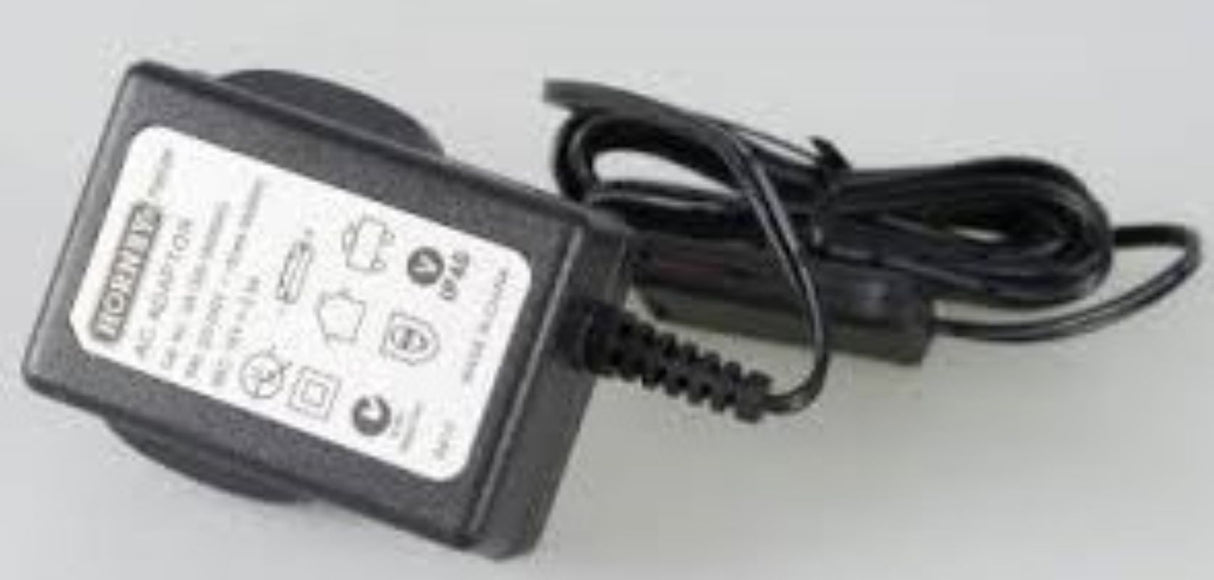 Scalextric Analog Power Supply for slot cars, providing stable 19v 0.5a with easy spade plug installation.