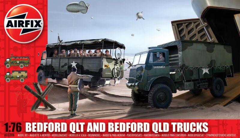 Airfix Kit Model - MBedford QLT And Bedford QLD Trucks