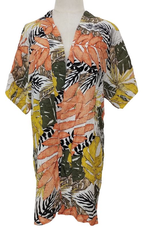 Kimono - Gabby Forest Leaves (Olive)