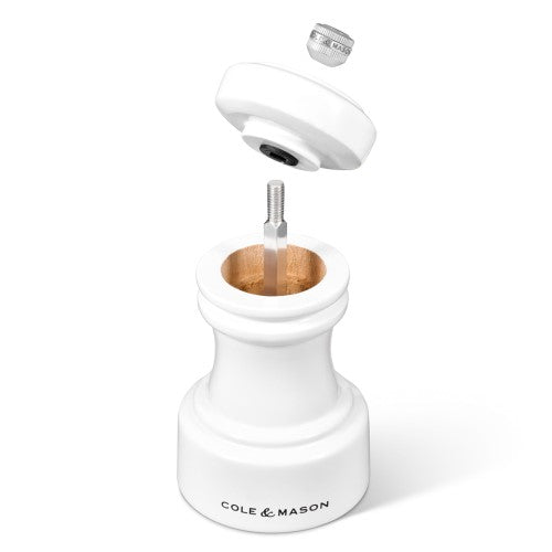 Cole & Mason Hoxton White Gloss Salt Mill 104mm