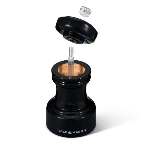 Cole & Mason Hoxton Black Gloss Salt Mill 104mm