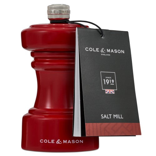 Cole & Mason Hoxton Red Gloss Salt Mill 104mm