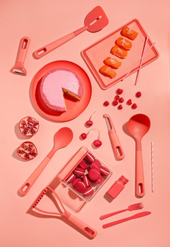 eKu Upcycle Slotted Turner - Salmon