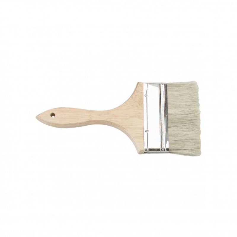Chef Inox 2-inch pastry brush with natural bristles for glazing, basting, and egg washes for perfect pastries.
