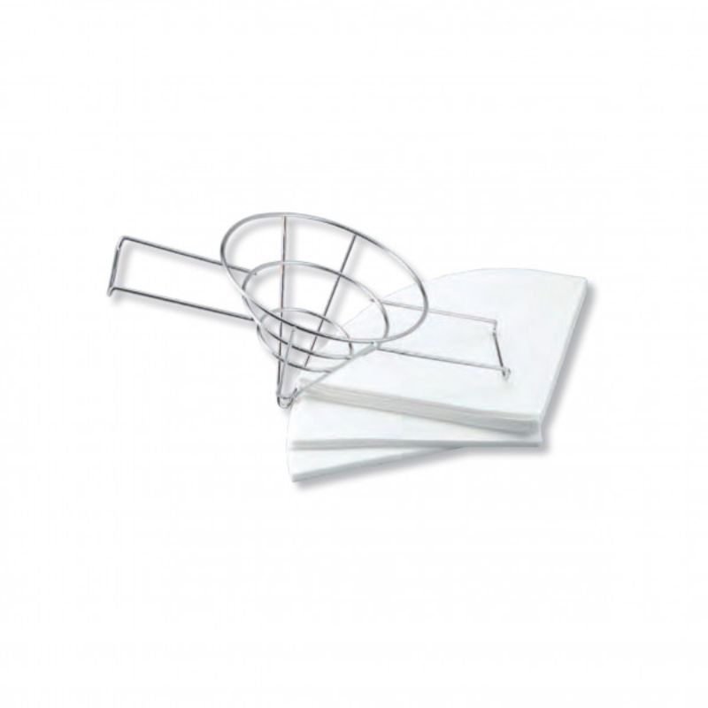 Chef Inox Filter Rack, stainless steel, 19.5cm x 24cm x 47.5cm, ideal for draining, cooling, and organizing food in the kitchen.