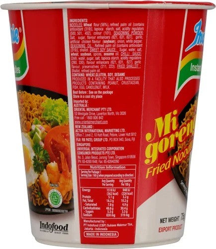 Indomie Cup Ndl Mi Goreng 75g