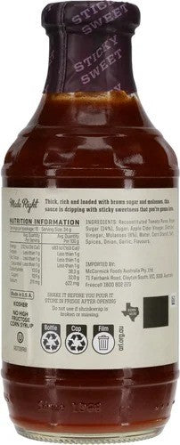Stubbs Sticky Sweet Bbq Sauce 510g