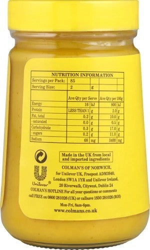 Colmans Original English Mustard 170g