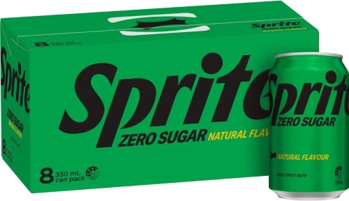 Sprite Zero Lemonade 8pk 330ml Can