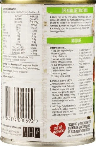 Vege Delights Nutmeat 415g