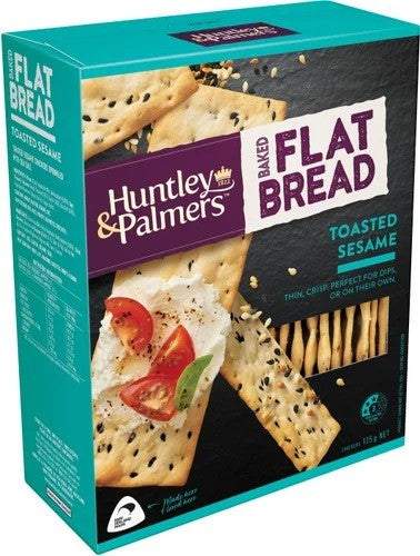 H/Palmer Flat Bread Toasted Sesame 125g