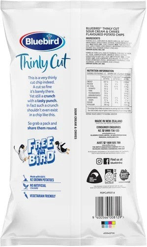 Bluebird Thnly Cut Chps Sr/Crm/Chvs 140g