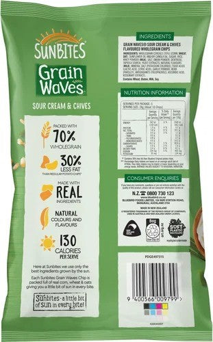 Sunbites Grainwaves Sour Crm/Chives 140g