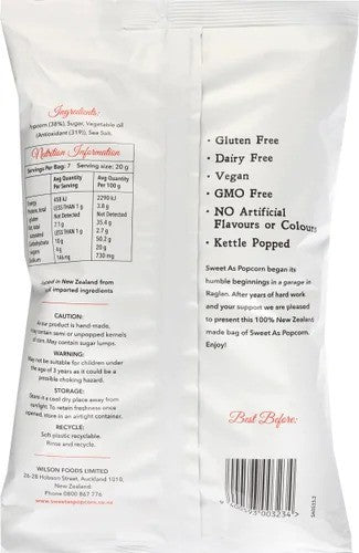 Sweet As Popcorn Sweet / Salty 140g