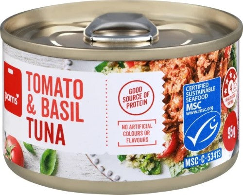 Pams Tuna Tomato Basil 95g