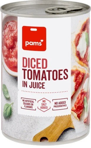 Pams Italian Diced Tomatoes 400g