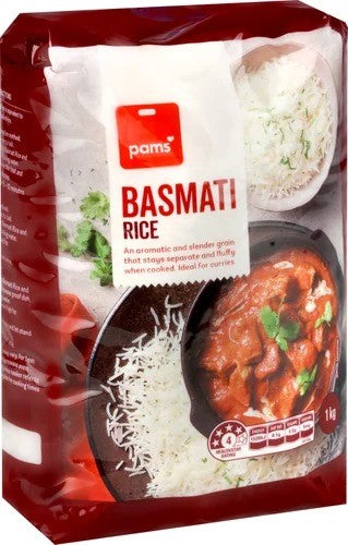 Pams Rice Basmati 1kg
