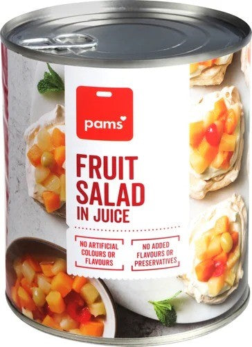 Pams Fruit Salad In Juice 820g