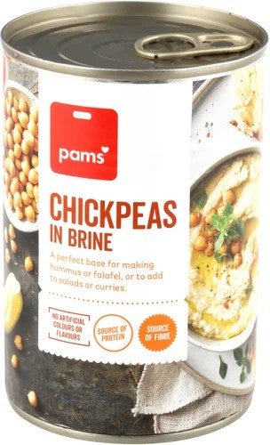 Pams Chick Peas In Brine 400g