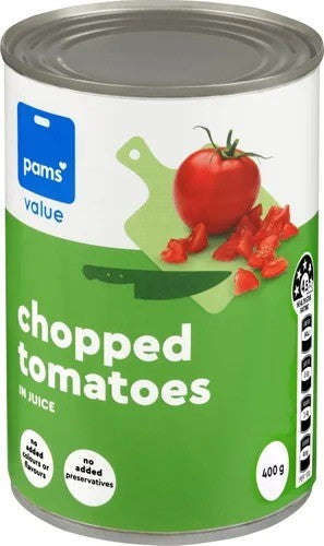 Pams Value Tomatoes Chopped Injuice 400g