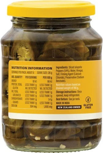 Golden Sun Jalapenos Sliced 360g