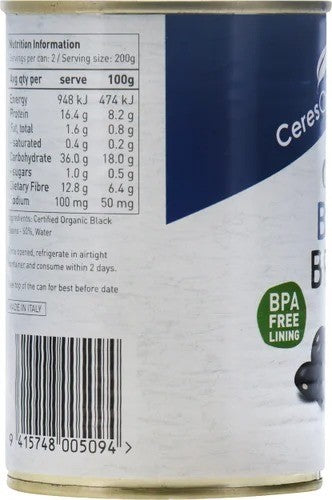 Ceres Organic Black Beans 400g