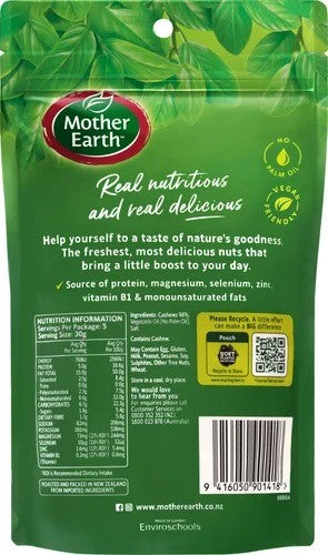 Mother Earth Cashews Rstd/Lght Sltd 150g