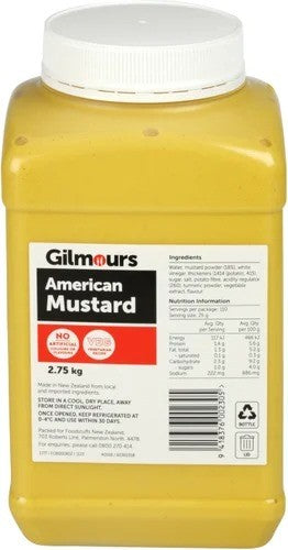 Gilmours Mustard American 2.75kg