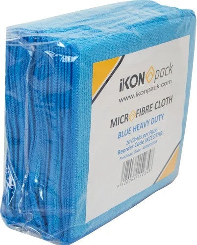 Ikonpack Microfibre Cloth Hd Blue 10pk