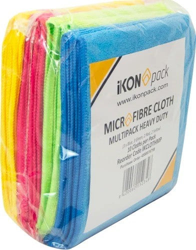 Ikonpack Microfibre Cloth Heavy Dty 10pk