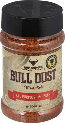 Rum And Que Bbq Rub Bull Dust 200g
