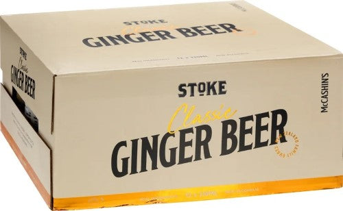 Stoke Ginger Beer Cans 12pk 330ml