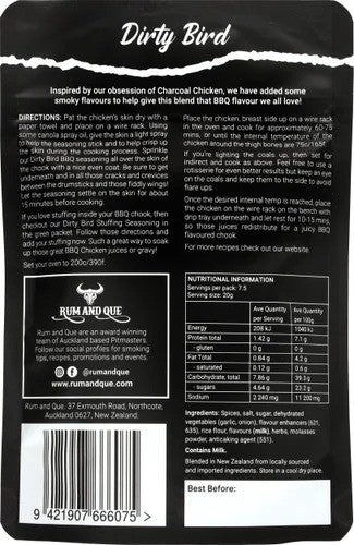 Rum N Que Dirty Bird Bbq Chck Seasn 150g