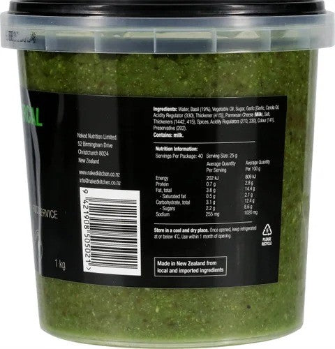 Prep Kitchen Pesto Basil Commercial 1kg
