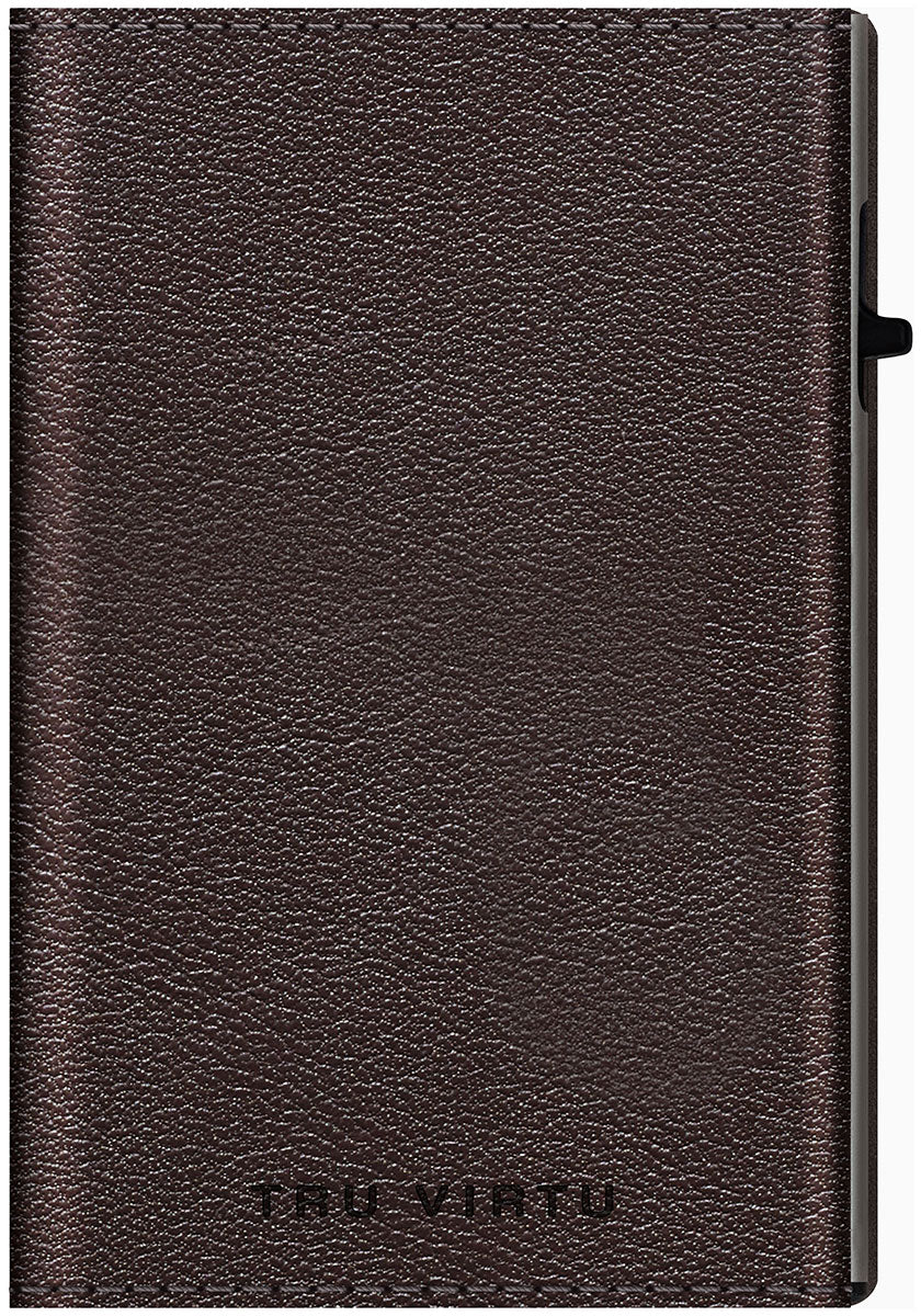 Sleek Card Case - Tru Virtu Nappa (Brown/Black)