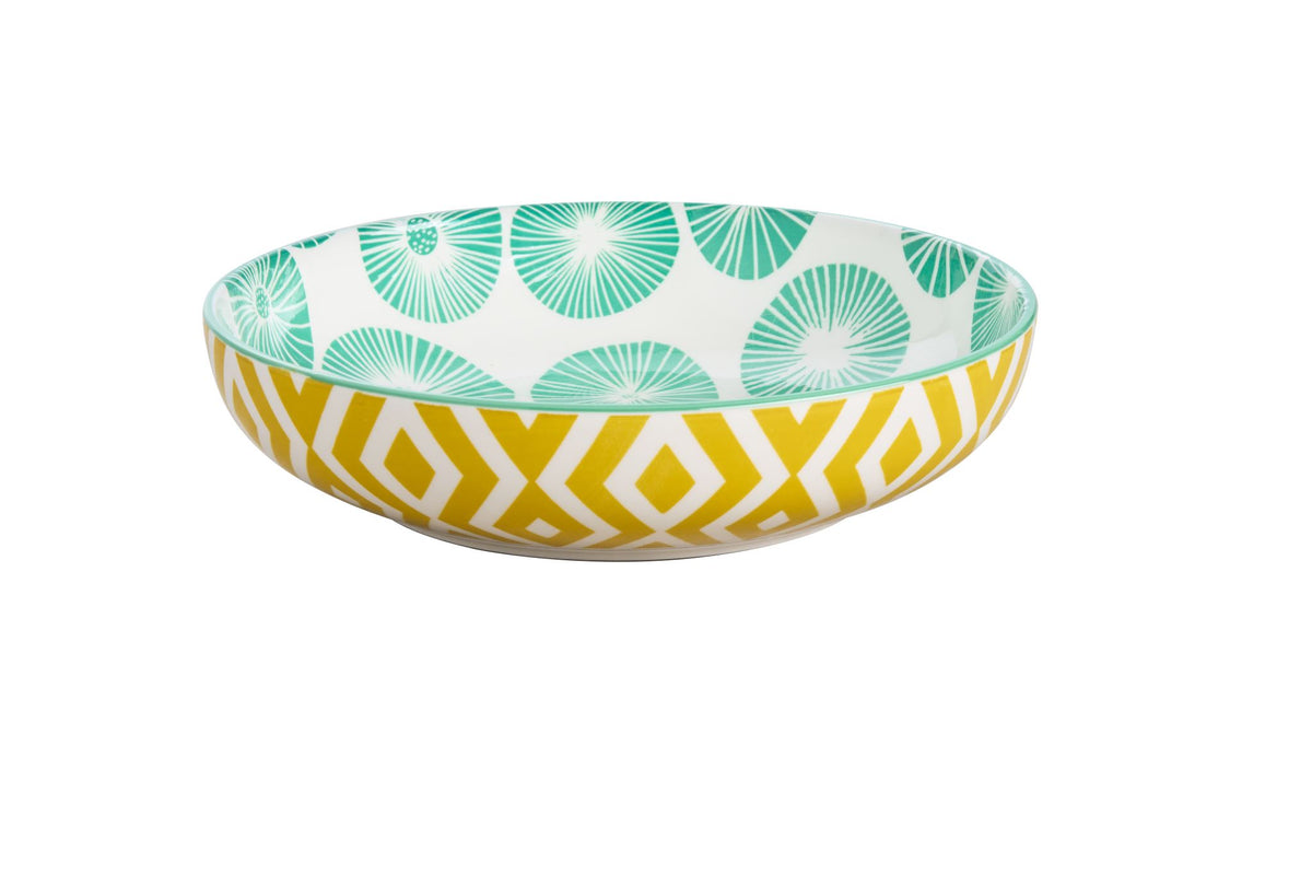 Pasta Bowl - Wilkie Brothers Summer Green (21 x 5cm)