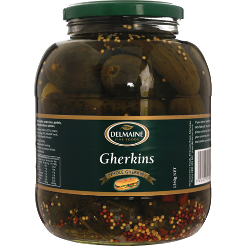 Delmaine Gherkins Whole 1.34kg