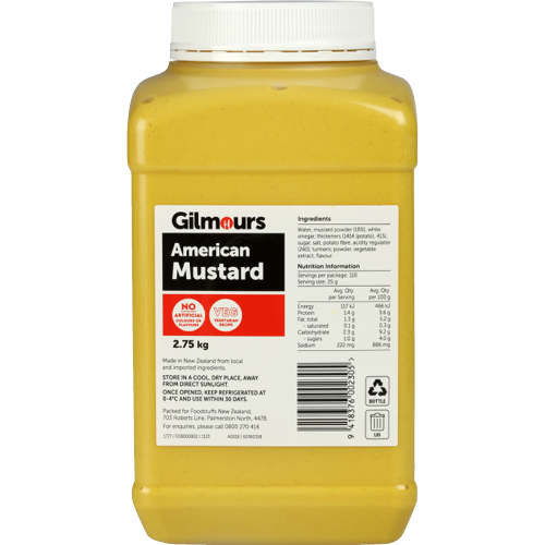 Gilmours Mustard American 2.75kg