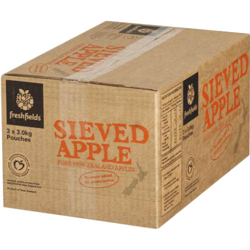Fresh Fields Apples Sieved Pouch Pac 3kg